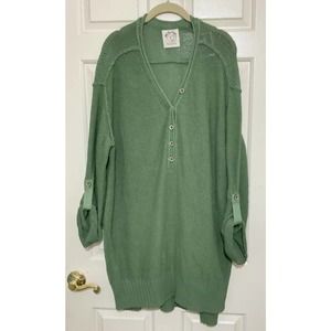 Free People Green Short Sleeve Tee